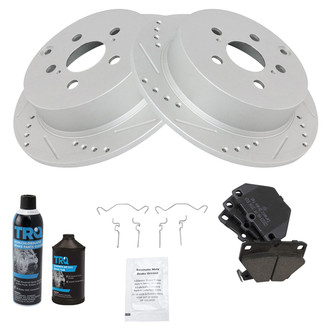 TRQ® - Performance Ceramic Rear Brake Kit