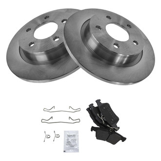 TRQ® - Rear Disc Brake Kit with Semi-Metallic Pads