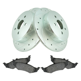 TRQ® - Performance Semi-Metallic Rear Brake Kit