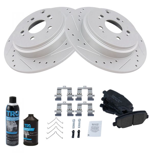 TRQ® - Performance Ceramic Rear Brake Kit