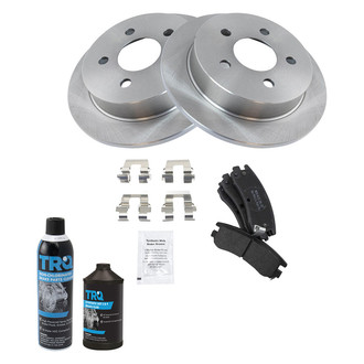 TRQ® - Rear Disc Brake Kit with Semi-Metallic Pads