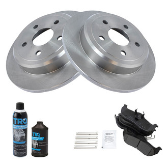TRQ® - Rear Disc Brake Kit with Semi-Metallic Pads