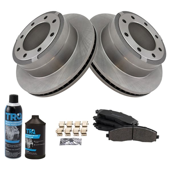 TRQ® - Rear Disc Brake Kit with Semi-Metallic Pads