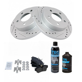 TRQ® - Performance Semi-Metallic Rear Brake Kit