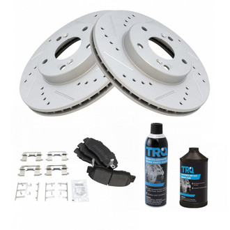 TRQ® - Performance Semi-Metallic Front Brake Kit