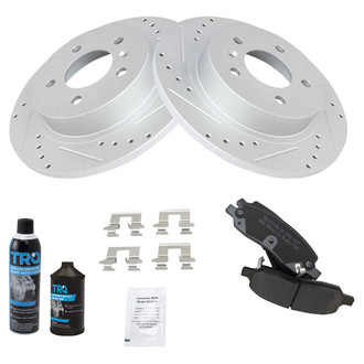 TRQ® - Performance Semi-Metallic Rear Brake Kit