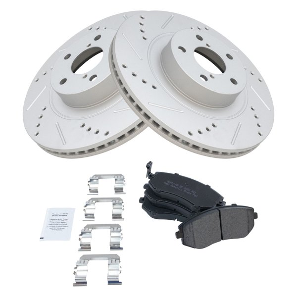 TRQ® - Performance Semi-Metallic Front Brake Kit