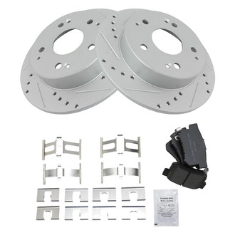TRQ® - Performance Semi-Metallic Rear Brake Kit