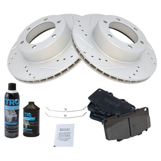 TRQ® - Performance Ceramic Front Brake Kit