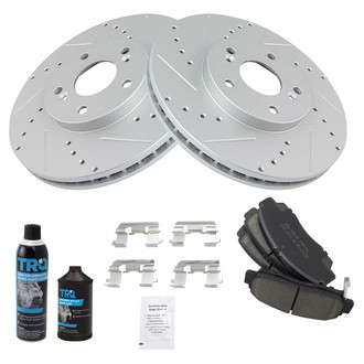 TRQ® - Performance Ceramic Front Brake Kit