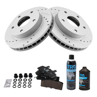 TRQ® - Performance Ceramic Front Brake Kit