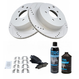 TRQ® - Performance Ceramic Rear Brake Kit