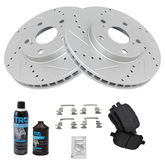 TRQ® - Performance Semi-Metallic Front Brake Kit