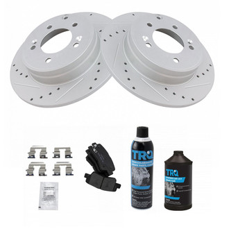 TRQ® - Performance Ceramic Rear Brake Kit