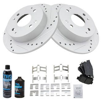 TRQ® - Performance Semi-Metallic Rear Brake Kit