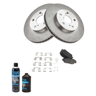 TRQ® - Front Disc Brake Kit with Semi-Metallic Pads