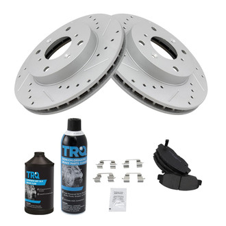 TRQ® - Performance Semi-Metallic Front Brake Kit