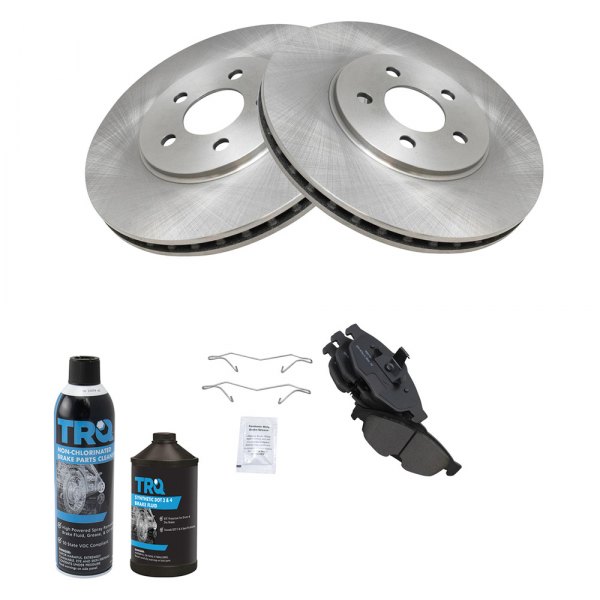 TRQ® - Front Disc Brake Kit with Semi-Metallic Pads