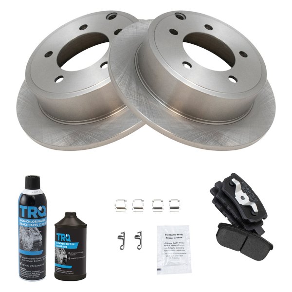 TRQ® - Rear Disc Brake Kit with Semi-Metallic Pads