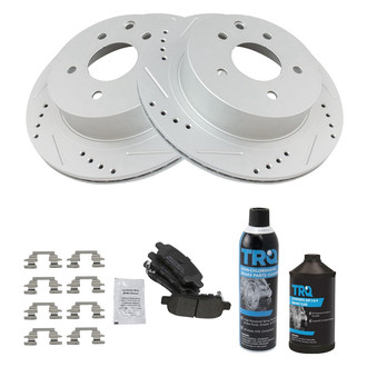 TRQ® - Performance Semi-Metallic Rear Brake Kit