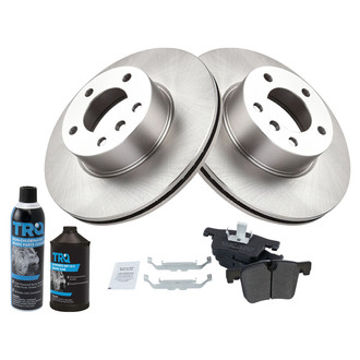 TRQ® - Front Disc Brake Kit with Semi-Metallic Pads