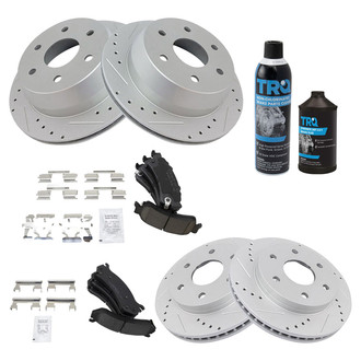 TRQ® - Performance Ceramic Front and Rear Brake Kit