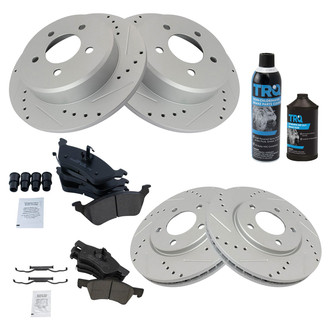 TRQ® - Performance Ceramic Front and Rear Brake Kit