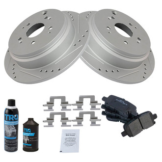 TRQ® - Performance Semi-Metallic Rear Brake Kit