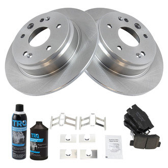 TRQ® - Rear Disc Brake Kit with Ceramic Pads