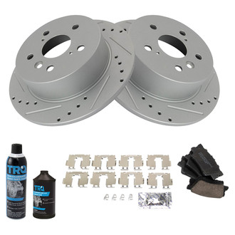 TRQ® - Performance Ceramic Rear Brake Kit