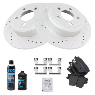 TRQ® - Performance Ceramic Rear Brake Kit