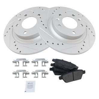 TRQ® - Performance Semi-Metallic Rear Brake Kit
