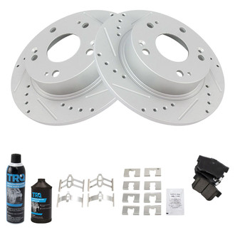 TRQ® - Performance Ceramic Rear Brake Kit