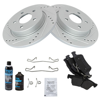 TRQ® - Performance Semi-Metallic Rear Brake Kit