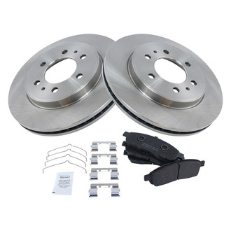 TRQ® - Front Disc Brake Kit with Semi-Metallic Pads