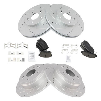 TRQ® - Performance Ceramic Front and Rear Brake Kit