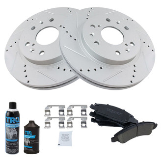 TRQ® - Performance Ceramic Front Brake Kit