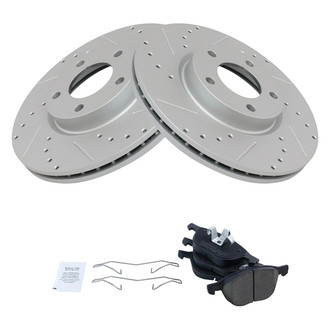 TRQ® - Performance Ceramic Front Brake Kit
