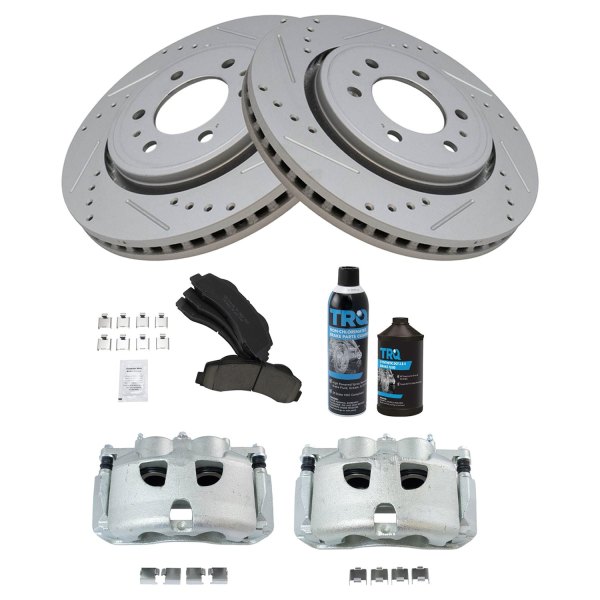 TRQ® - Performance Ceramic Front Brake Kit with Calipers