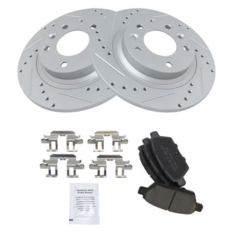 TRQ® - Performance Ceramic Rear Brake Kit