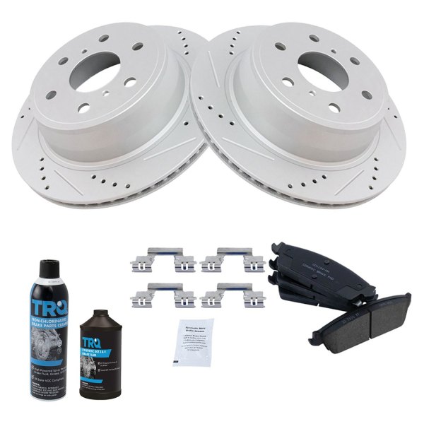 TRQ® - Performance Ceramic Rear Brake Kit