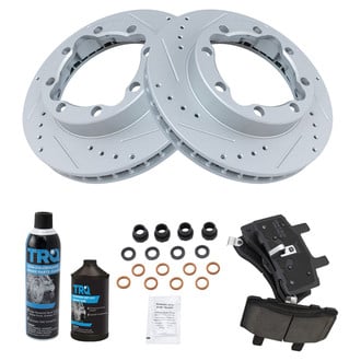 TRQ® - Performance Ceramic Front Brake Kit