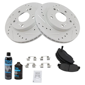 TRQ® - Performance Semi-Metallic Front Brake Kit