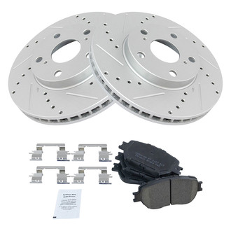 TRQ® - Performance Ceramic Front Brake Kit