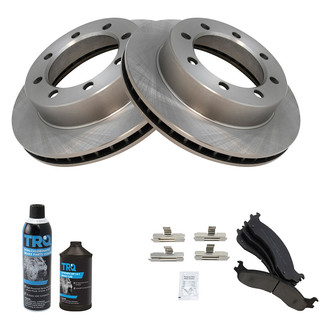 TRQ® - Front Disc Brake Kit with Semi-Metallic Pads
