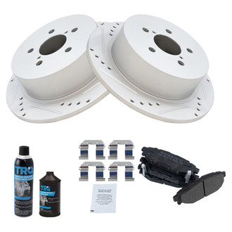 TRQ® - Performance Semi-Metallic Rear Brake Kit