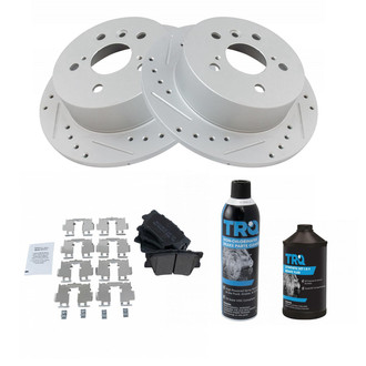 TRQ® - Performance Semi-Metallic Rear Brake Kit