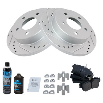 TRQ® - Performance Ceramic Rear Brake Kit