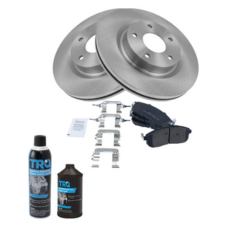TRQ® - Front Disc Brake Kit with Semi-Metallic Pads