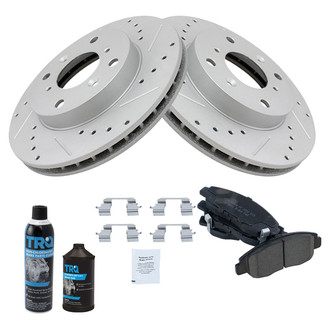 TRQ® - Performance Ceramic Front Brake Kit